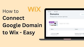 How To Connect Google Domain To Wix Website Step By Step [upl. by Nunci]