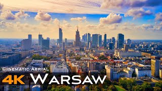 WARSAW 🇵🇱 Warszawa 2024 Drone 4K Aerial  Poland Polska [upl. by Otreblanauj]