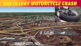 DUI Injury Motorcycle Crash In Valley City ND [upl. by Nirrep]