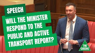 When will the Transport Minister respond to the Public amp Active Transport Inquiry Report [upl. by Atinel]