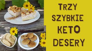 3 szybkie KETO DESERY BEZ PIEKARNIKA cz I [upl. by Hareenum]