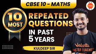 CBSE Class 10 Maths 10 Most Repeated Questions  10th Maths Important Questions For Board Exam 2024 [upl. by Yesnyl]