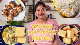 Recipe video  Testing Air Fry Recipe  Air Fryer ব্যৱহাৰ কৰি কি কি বনালো [upl. by Ignatia]