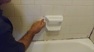 How To Install A Ceramic Soap Dish In Tub or Shower Step By Step [upl. by Eittak328]