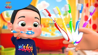 Color Finger Family  Three Little Kittens  BluLoo Nursery Rhymes amp Kids Songs [upl. by Etteiluj]