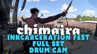 Chimaira  Inkcarceration Fest 2024 Full Set  Live Drum Cam by Austin DAmond [upl. by Anabella]