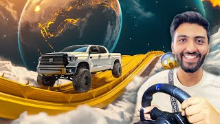 JUMPING OVER PLANETS IN EXPENSIVE CARS 😱 Logitech G29 in BeamNG drive [upl. by Larianna]