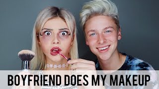 BOYFRIEND DOES MY MAKEUP  Kristen Hancher [upl. by Dumond]