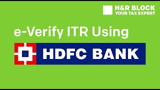 How to eVerify ITR Using HDFC Net Banking [upl. by Kcirdez]