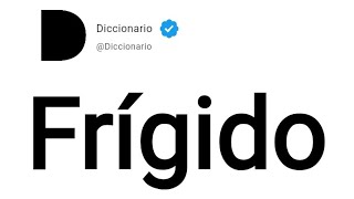 Frígido Significado En Español [upl. by Jermaine701]