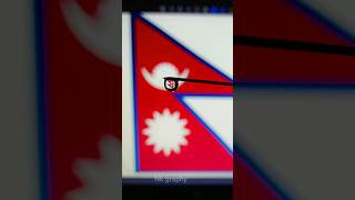 Creative photography in Nepal flag🇳🇵❤️ Nepal flag photography shotrs shortvideo ytshort nkgraphy [upl. by Ibib]