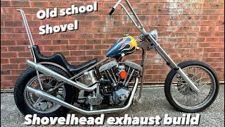 Harley Davidson SHOVELHEAD CUSTOM EXHAUST BUILD AND TIPS [upl. by Nalim]