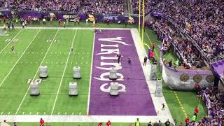 Minnesota Vikings VS New Orleans Saints intro ceremonies [upl. by Enelehs]