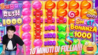 🤯10 MINUTI DI FOLLIA💣SCHIATTATE💥 SWEET BONANZA amp SUGAR RUSH 1000💥 SLOT ONLINE🎰BIG WIN [upl. by Gorrian509]