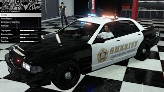 GTA 5  DLC Vehicle Customization  COP CARS  Vapid Stanier LE Cruiser amp Unmarked Cruiser [upl. by Eneleh]