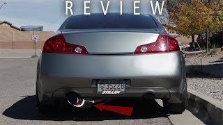 G35  350Z ISR Performance Single GT Exhaust REVIEW [upl. by Yzus]