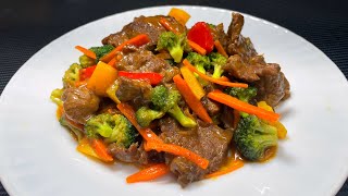 CARNE DE RES SALTEADA CON VERDURAS  Estilo Chino [upl. by Arjan]