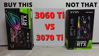 3060 Ti vs 3070 Ti Better Miner [upl. by Jarrid]