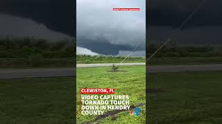 Video captures tornado touch down in Hendry County [upl. by Nailliw]