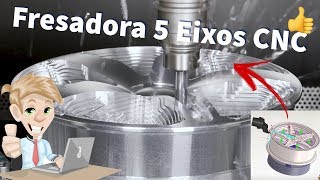 Fresadora 5 Eixos CNC – Fabricação de Aro 17 [upl. by Wayolle431]