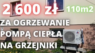 Ile Kosztuje Ogrzewanie Domu Pompą Ciepła na GRZEJNIKI Grzanie Klimatyzatorem SEZON 20222023r [upl. by Prem]