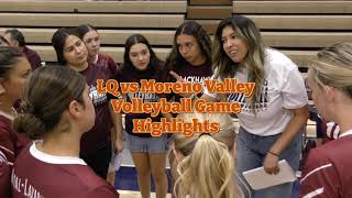 La Quinta High School vs Moreno Valley High School Volleyball Game [upl. by Drageruaeb589]