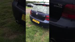 Golf mk4 28 v6 4motion R28 miltek exhaust [upl. by Fredie902]