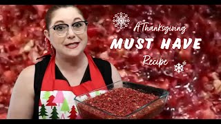 Cranberry Salad  Thanksgiving Recipes  Cranberry Relish [upl. by Rusel]