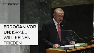 Erdoğan vor UN Israel will keinen Frieden [upl. by Lorena]