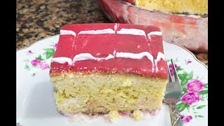 Tres leches cake with strawberry  Recipe of a very tasty dessert for your guests family and kids [upl. by Areek]