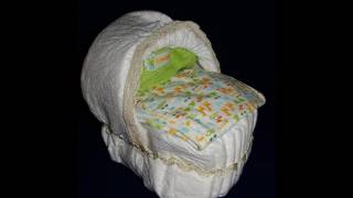 How to make a Diaper Bassinet Tutorial with CookingAndCrafting [upl. by Antoni]