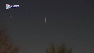 SpaceX Starlink Skytrain visible pass January 7 2020 Fort Worth Texas [upl. by Seavey]