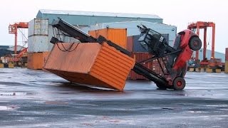 Craziest Forklift Accidents Youll EVER See Forklift Fails Compilation 2016 [upl. by Anemolif658]