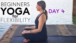 Beginners Yoga For Flexibility 10 min Day 4  Fightmaster Yoga Videos [upl. by Wojcik]