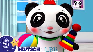 Wir teilen mit dem Pandabär  Kinderlieder  Little Baby Bum Deutsch  Cartoons für Kinder [upl. by Evie630]