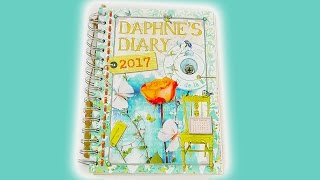 Kalender 2017 Review  Daphnes Diary  Kathi zeigt euch den coolen Planer im DIY Look [upl. by Aiksa]