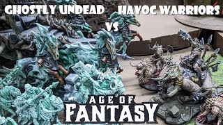 Age of fantasy How to play Ghostly Undead battle report [upl. by Denise]