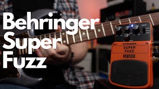 Behringer SF300 Super Fuzz Pedal Demo  Dan Leggatt [upl. by Eelarac]