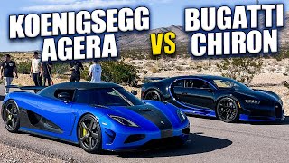 Koenigsegg Agera VS Bugatti Chiron Surprise Winner [upl. by Elkcim332]