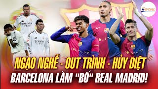 NGẠO NGHỄ BARCELONA HỦY DIỆT REAL MADRID BIẾN BERNABEU THÀNH SÂN TẬP LÀM “BỐ” LA LIGA [upl. by Helms]