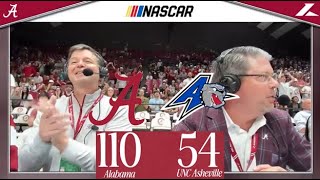 Alabama vs UNC Asheville Courtside Cam Highlights 2024 [upl. by Schifra]