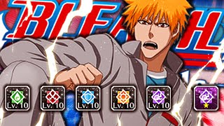 CREATING THE ULTIMATE LINK MAX TRANSCENDED SCHOOL ICHIGO SHOWCASE Bleach Brave Souls [upl. by Yruama]