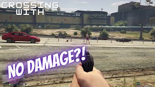 Crossing highway without damage Grand Theft Auto V Rook plays [upl. by Aitnecserc302]