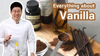 How to use Vanilla  Vanilla pod extract essence paste powder sugar syrup all explained [upl. by Turne]