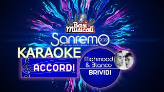 Brividi  Mahmood e Blanco ACCORDI  Piano KARAOKE [upl. by Maryjo]