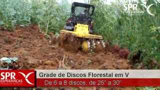 Grade Discos em V Florestal Trator Rastos SPR Esperanças [upl. by Tedric]