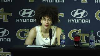 GT Basketball  Naithan George postgame Wake Forest February 6 2024 [upl. by Yrhcaz941]