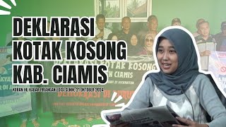 Bukti Keseriusan Relawan Kotak Kosong Gelar Deklarasi dan Kopdar  Koran Kabar Priangan [upl. by Alaunnoif202]