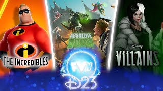 D23 DISNEY x FORTNITE VILAINS Les INDESTRUCTIBLES et trailer SAISON MARVEL ABSOLUTE DOOM [upl. by Aizek]