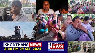 KHONTHANG NEWS  300 PM MANIPURI NEWS  29 SEP 2024 [upl. by Adyan]